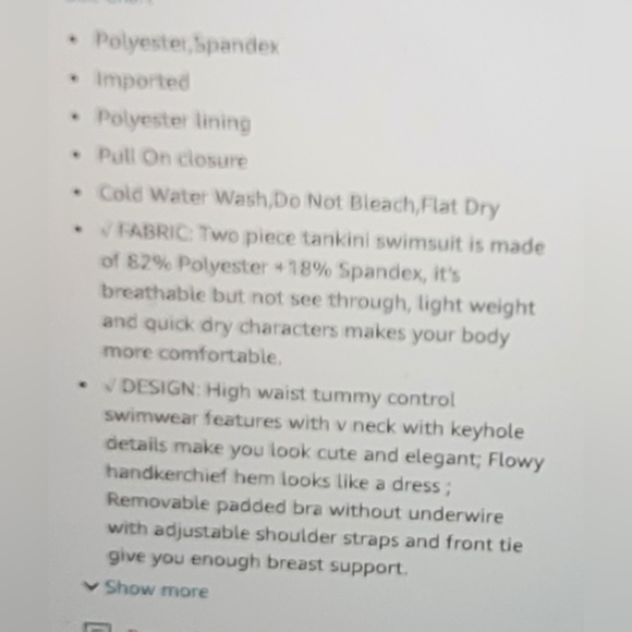 NWT hanna nicole two piece tankini boy short swimdress plus size 28w - Picture 7 of 14